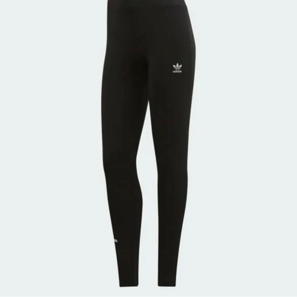 Adidas Originals Tights Leggings with Velvet Logo in (BLACK/MINT) (XS) - Picture 7 of 10